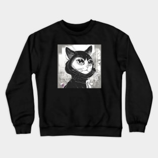 Manga cat Crewneck Sweatshirt